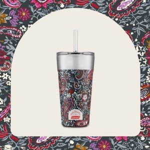 Vera Bradley + Coleman Insulated tumbler with straw